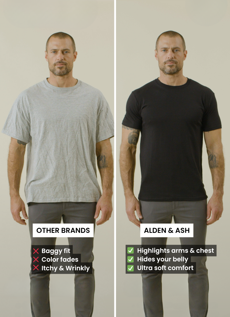 Smart fit T-shirt - 7 pack - Alden & Ash