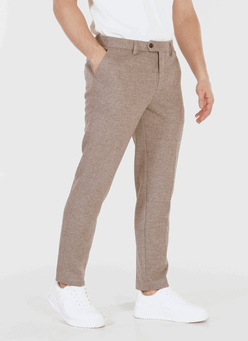 Melange Wool-Mix Trousers - Alden & Ash