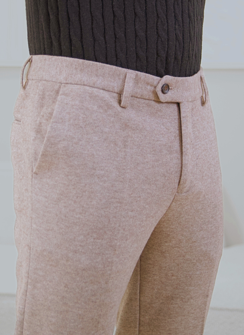 Melange Wool-Mix Trousers - Alden & Ash